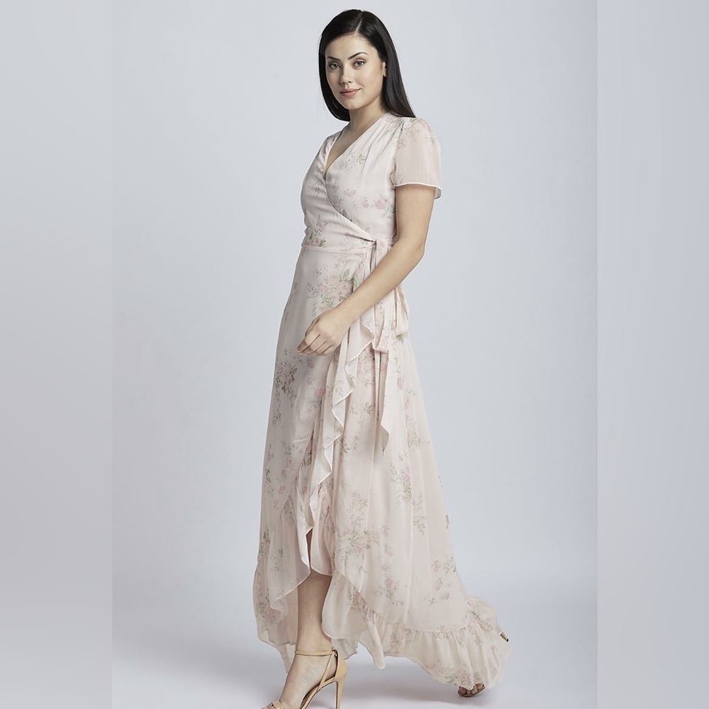 Wayf Natasha Wrap Floral Maxi Dress - Picture 4 of 17